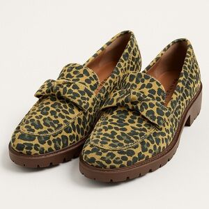 Lucky Brand Animal Print Loafers Size 10 M Like New Comfortable and Soft Slip-On